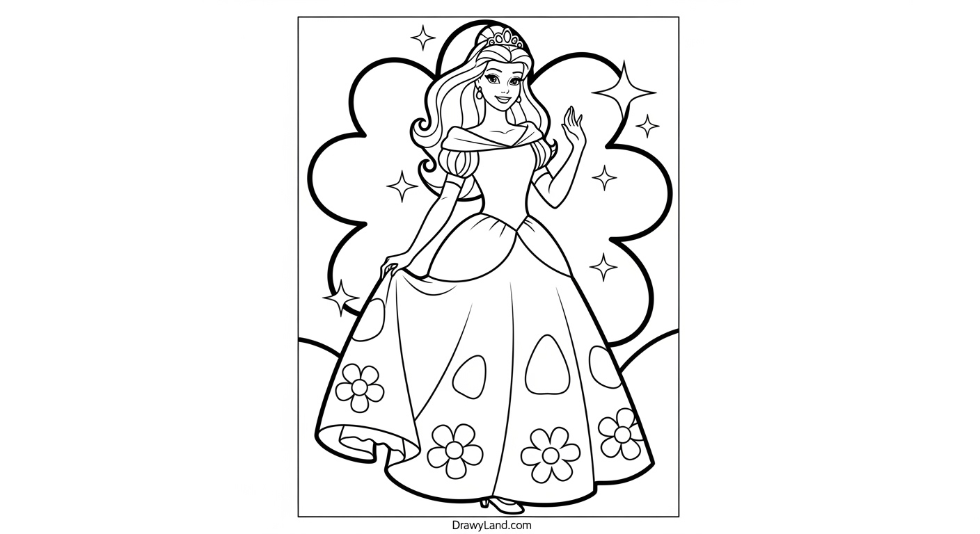coloring pages barbie