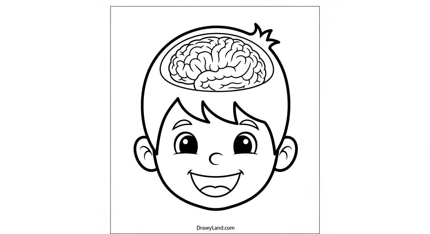 Free Printable Body Coloring Pages for Little Learners five senses human body coloring pages for kids