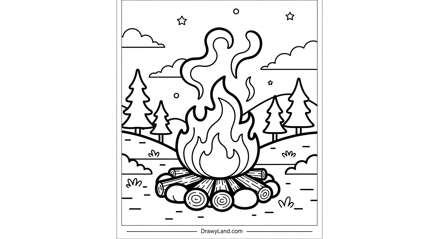 Free Printable Coloring Pages for Camping Adventures A collection of camping gear coloring pages with a backpack and lantern