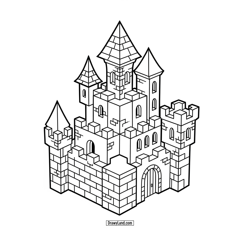 Free Printable Minecraft Coloring Pages for Kids Cute Minecraft pig coloring sheet for preschoolers