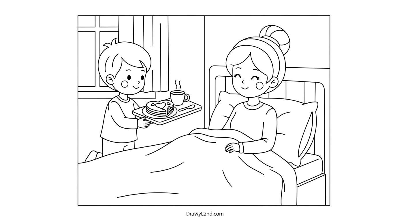 Free Printable Coloring Pages for Mother's Day cute mom coloring pages with teddy bears for kids