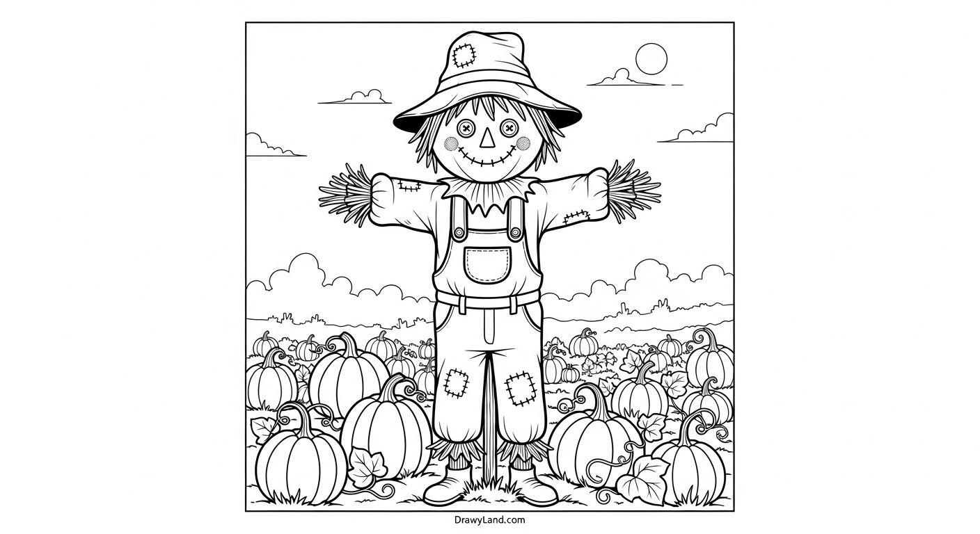 Free Printable Seasons Coloring Pages for Kids An autumn leaves and pumpkin coloring sheet for kids