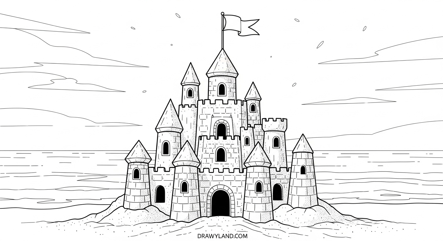 Free Printable Seasons Coloring Pages for Kids Close-up of a child's hand coloring a seasonal page