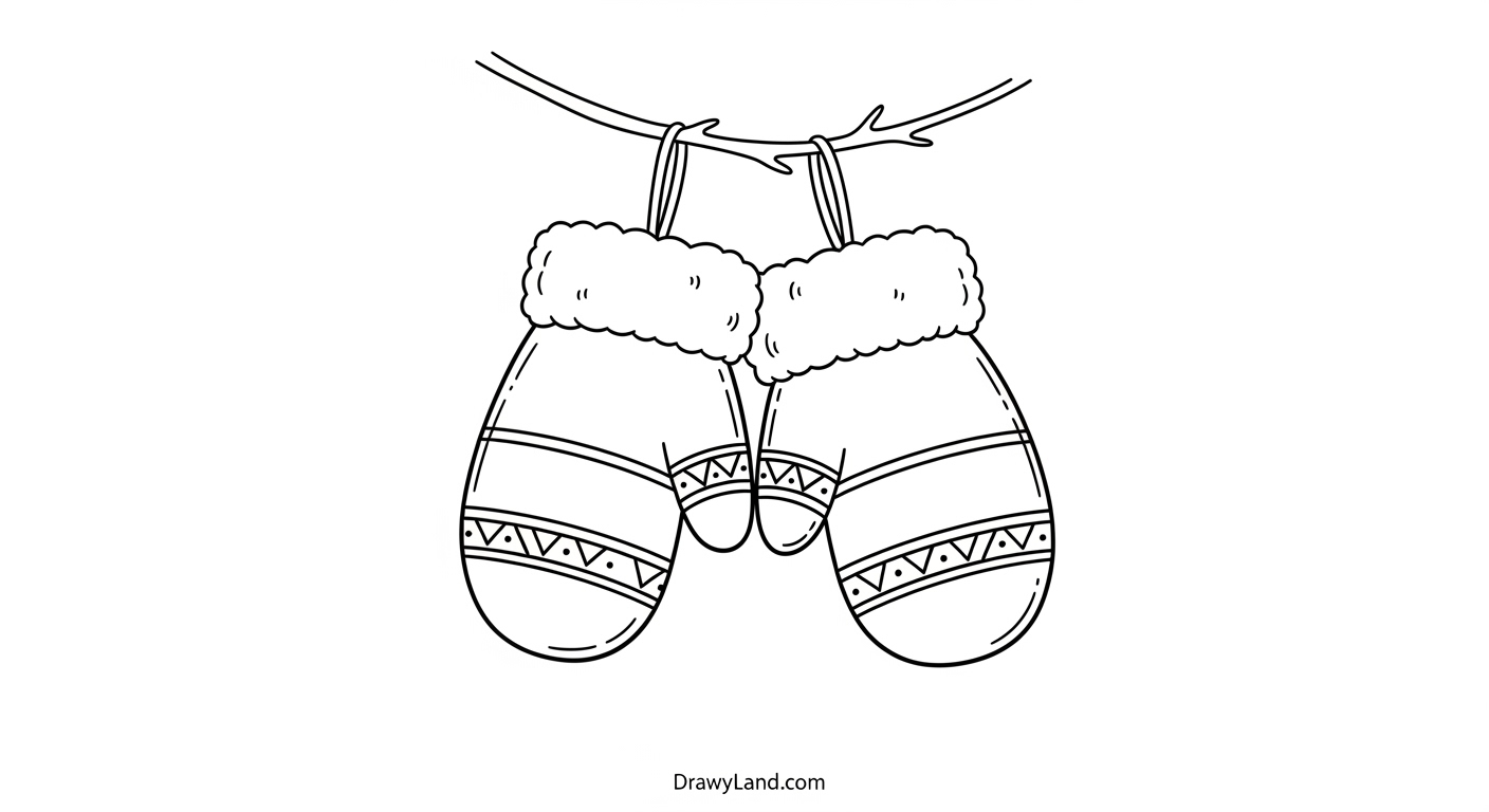 Free Printable Seasons Coloring Pages for Kids A finished seasonal coloring page used in a craft project
