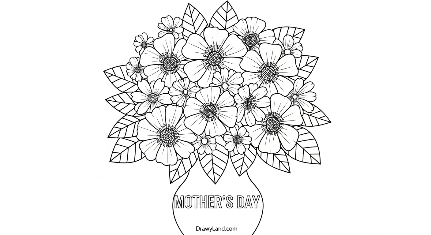 Free Printable I Love You Mom Coloring Pages Happy Mother's Day coloring pages printable design