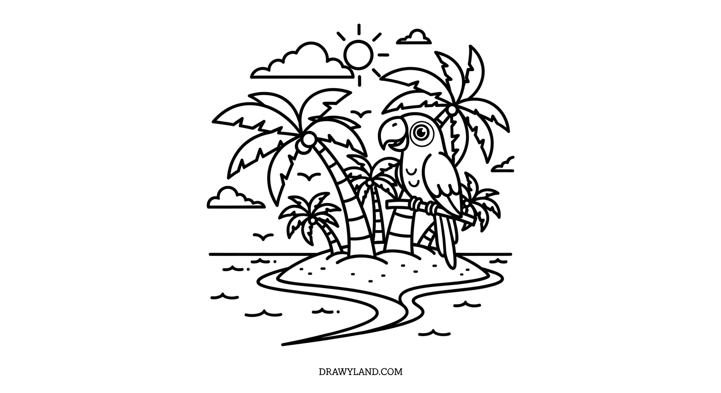 Free Printable Island Coloring Pages for Little Explorers coloring pages island 7