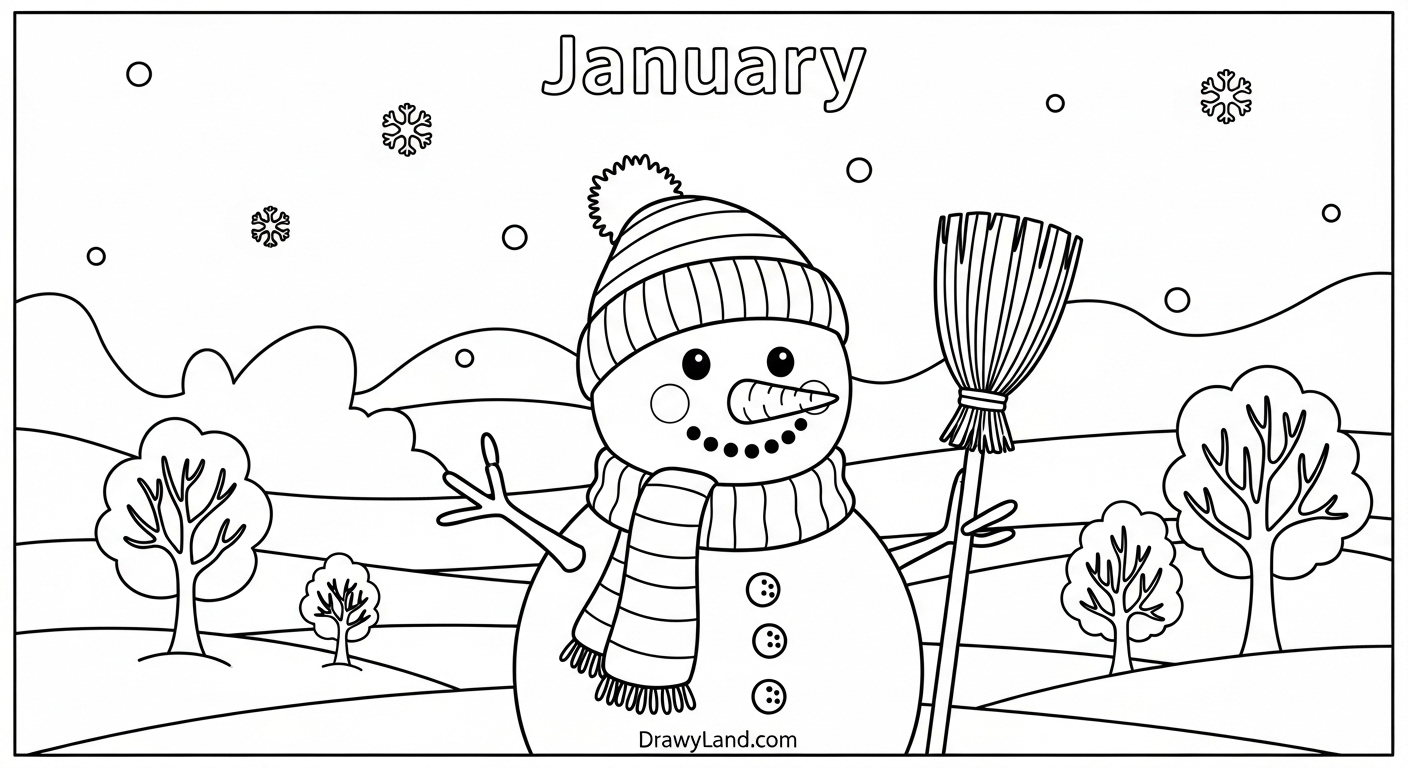 Free Printable Months of the Year Coloring Pages A full year calendar of months of the year coloring pages