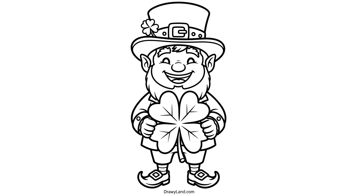 Free Printable Coloring Pages of a Leprechaun Printable coloring pages of a leprechaun dancing