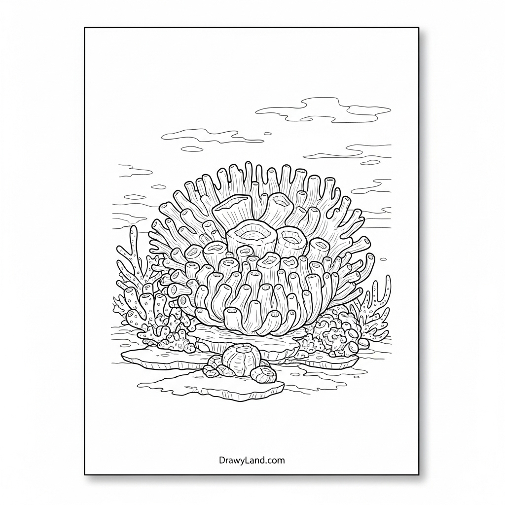 coloring pages of coral 7