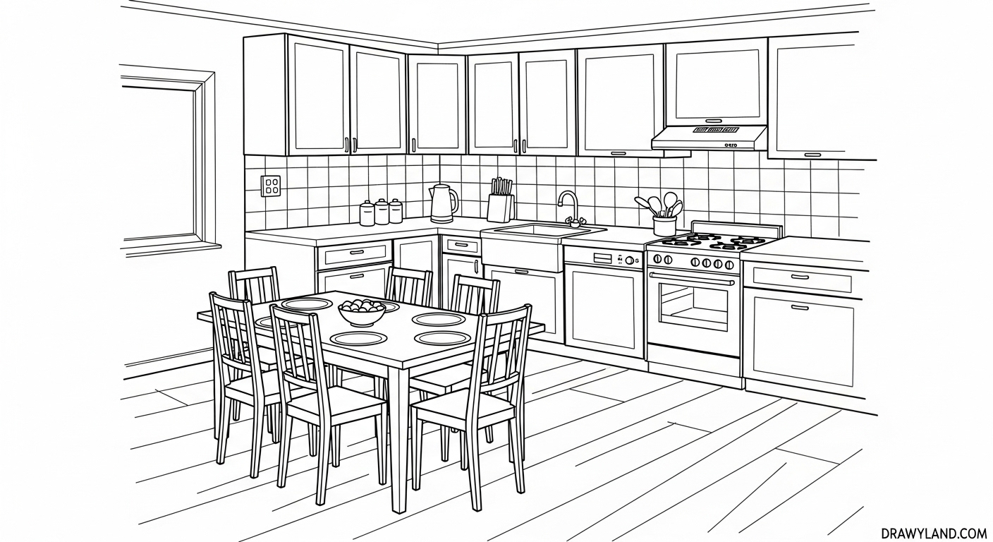 Free Printable Coloring Pages of Homes living room coloring pages of homes