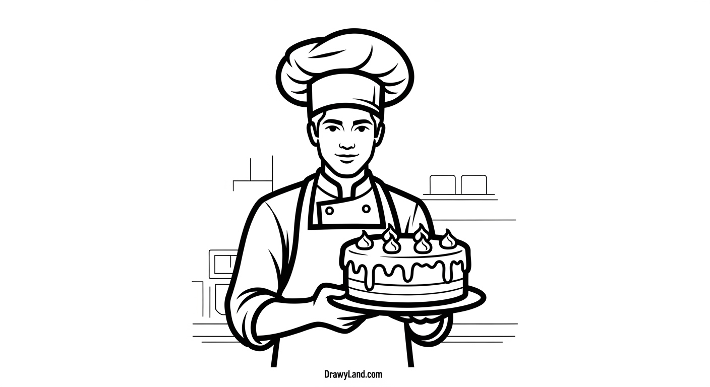 Free Printable Coloring Pages of People Simple cartoon people to color for preschoolers