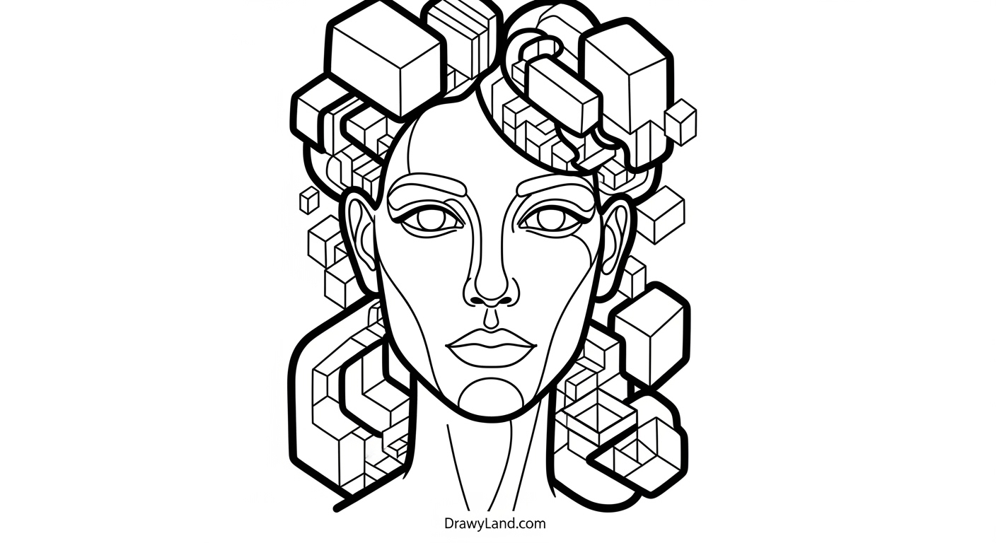 Free Printable Optical Illusions Coloring Pages educational mind trick coloring pages for children