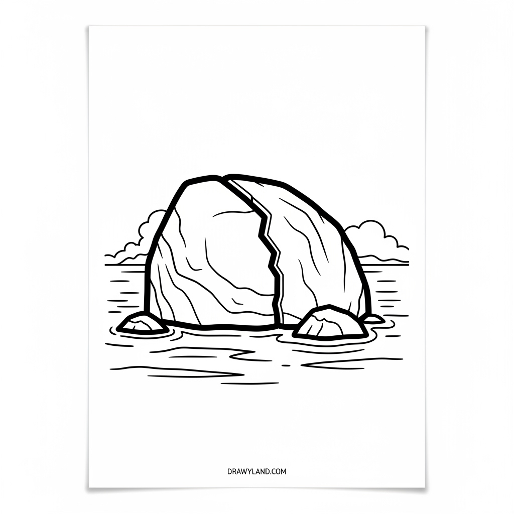 The Mayflower ship sailing on the ocean coloring page