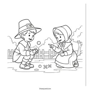 coloring pages pilgrims 7