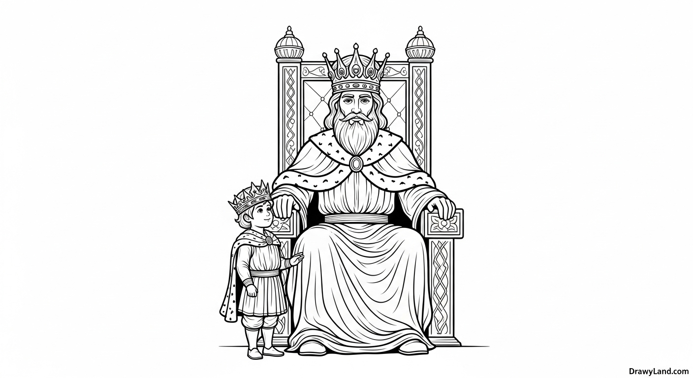 Free Printable Prince Coloring Pages a classic fairy tale prince charming coloring page