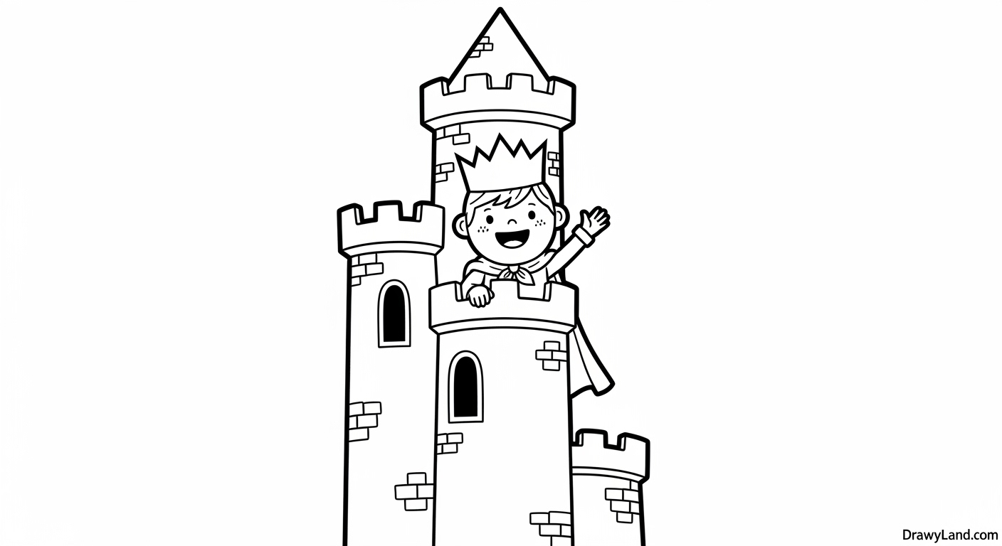 Free Printable Prince Coloring Pages a prince and princess coloring page for children