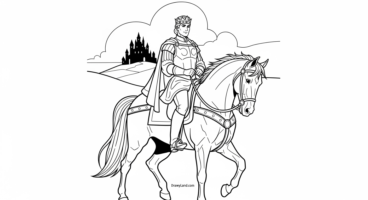 Free Printable Prince Coloring Pages a royal family of kings and princes coloring sheet