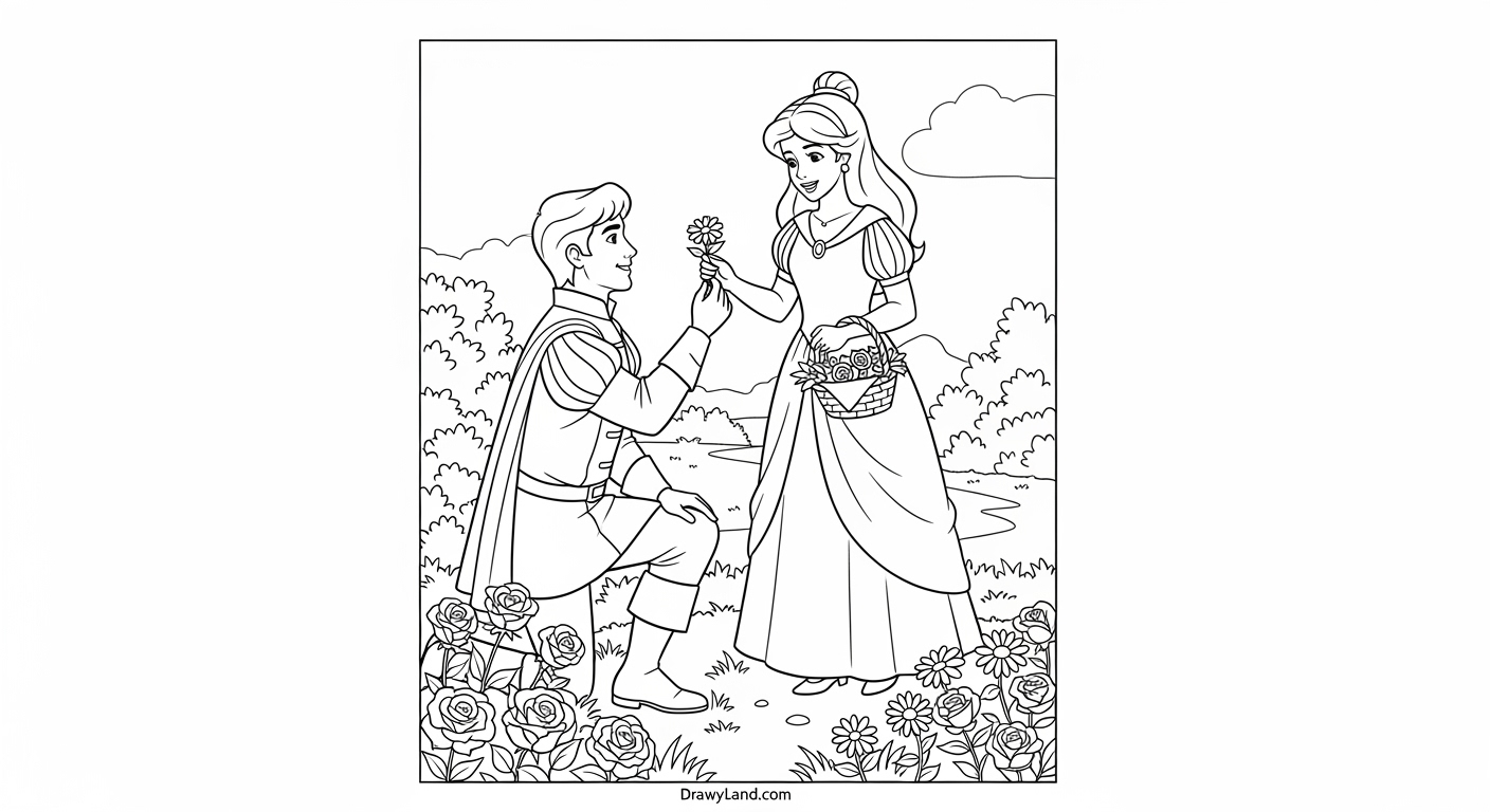 Free Printable Prince Coloring Pages an easy coloring page of a little prince for toddlers