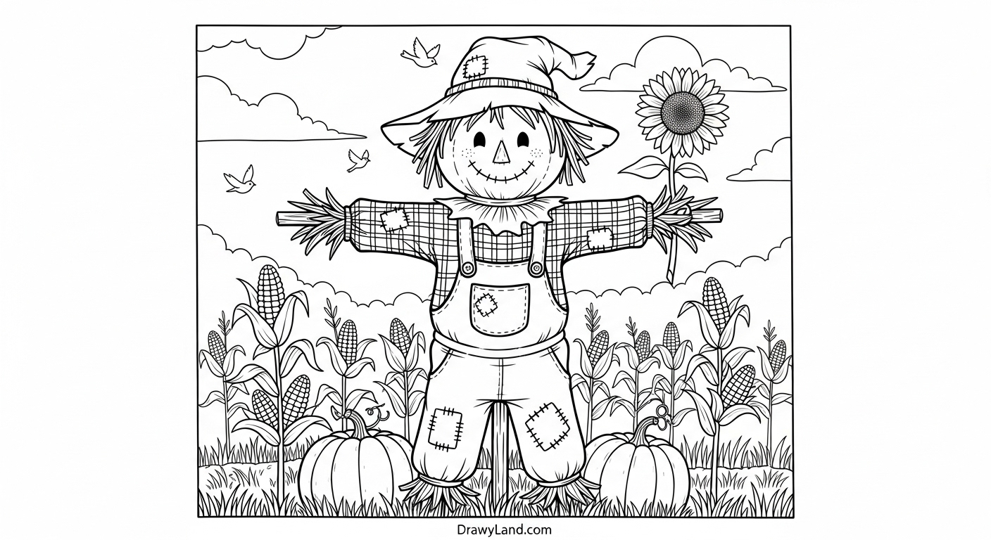 Free Printable September Coloring Pages for Kids grandparents day september pictures to color for kids