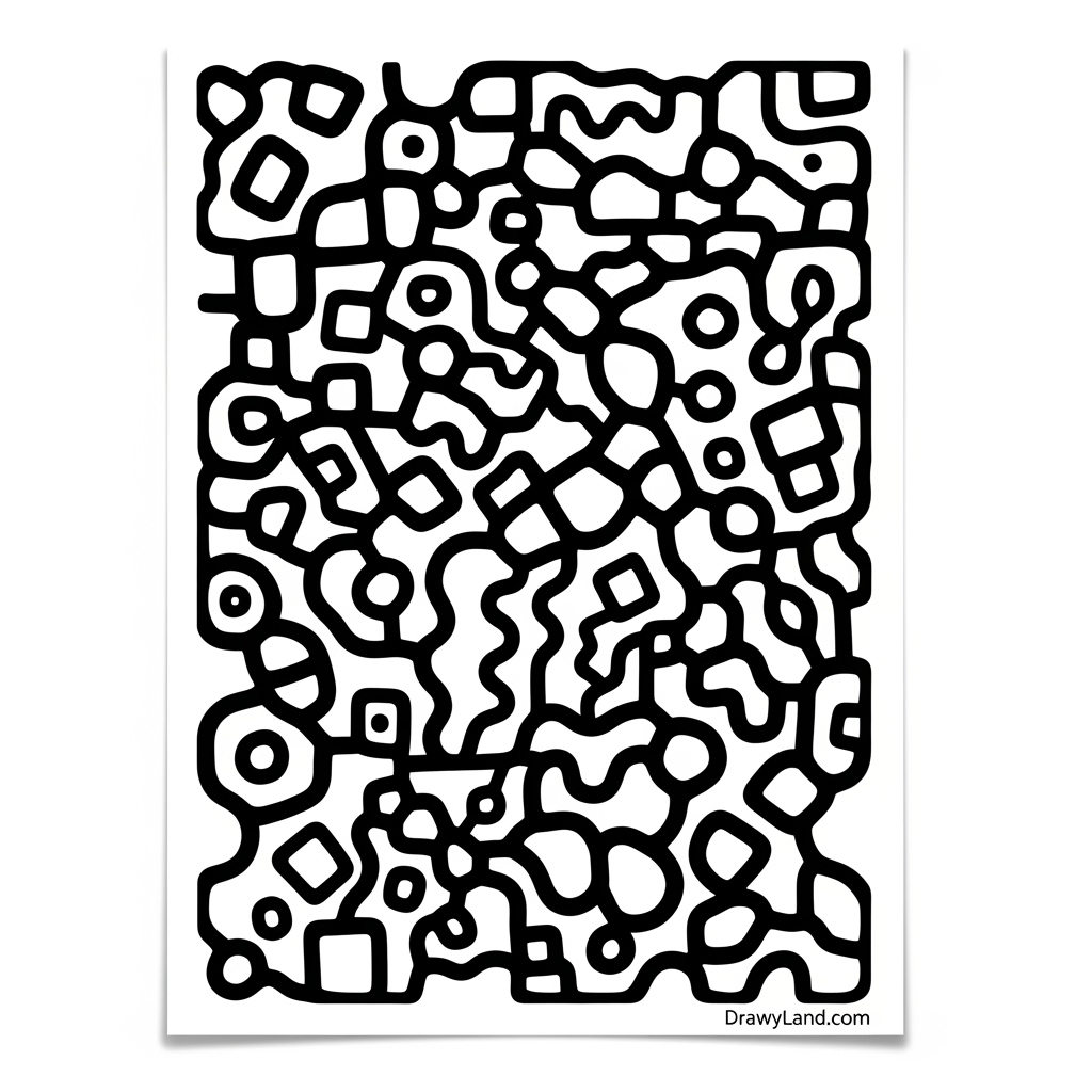 intricate abstract coloring sheets to boost fine motor skills