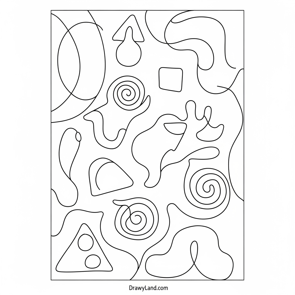 coloring sheets abstract 7