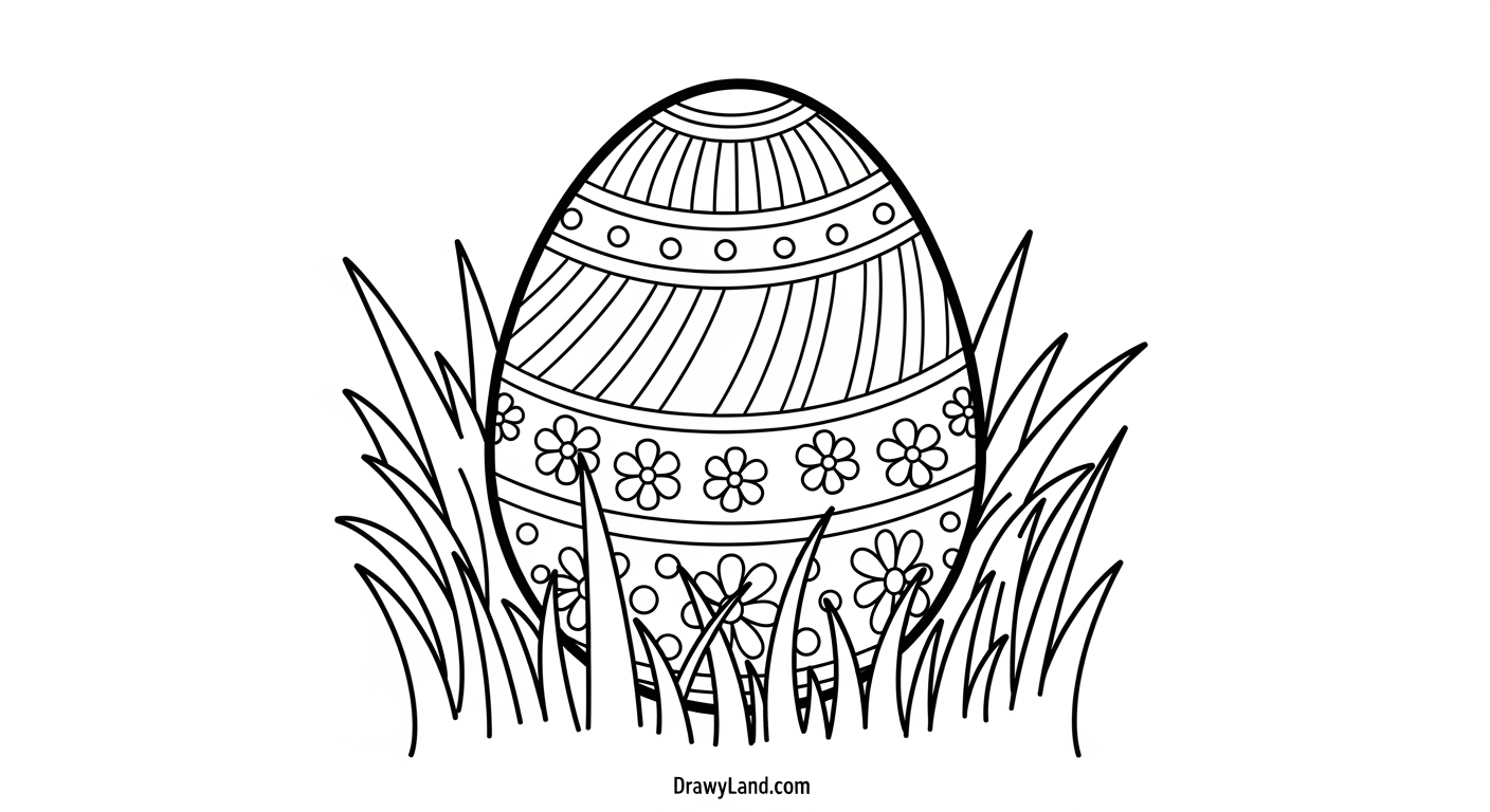 Free Printable Easter Coloring Sheets for Kids Free printable Easter coloring book page with eggs