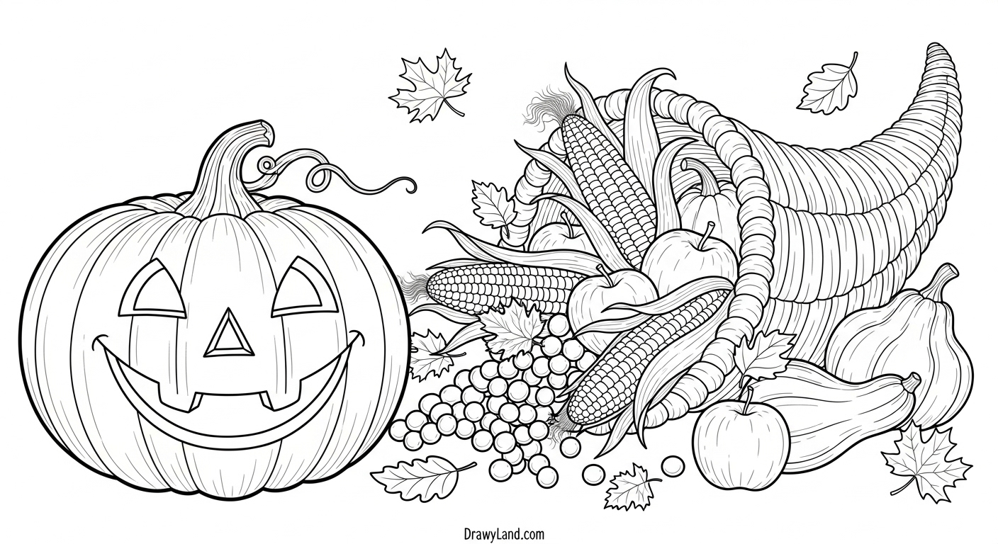 Free Printable November Coloring Sheets for Kids Easy november fall leaves coloring sheets for toddlers