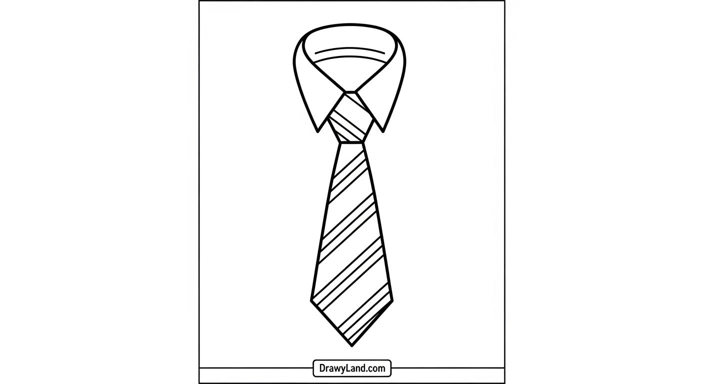 Free Printable Coloring Ties for Kids fun tie coloring craft with scissors and glue