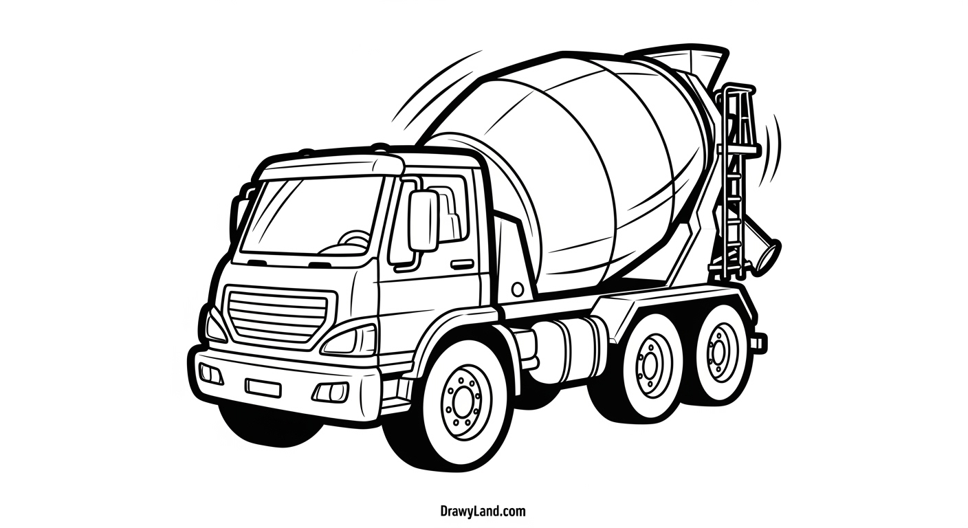 Free Printable Construction Coloring Pages for Kids road construction coloring pages with safety cones
