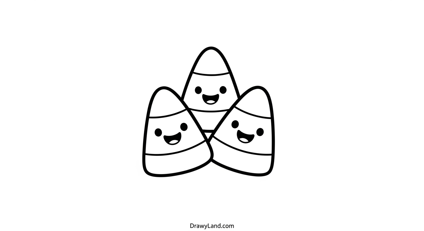 Free Printable Corn Coloring Page for Kids easy corn on the cob coloring page for preschoolers