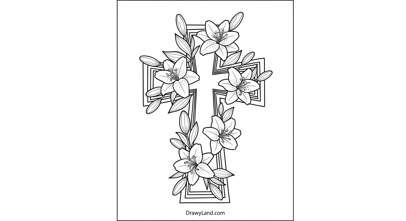 Free Printable Cross Coloring Pages for Kids inspirational Easter cross coloring pages with empty tomb