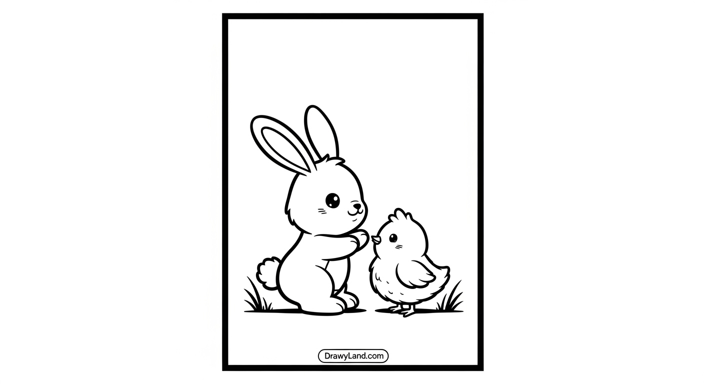 Free Printable Cute Easter Bunny Coloring Pages adorable bunny coloring sheets for Easter