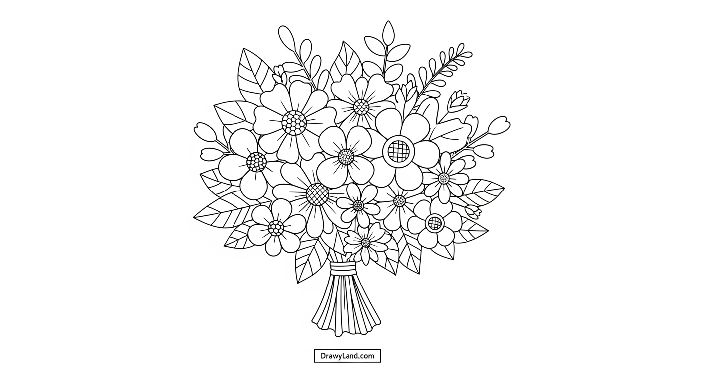 Free Printable Cute Flower Coloring Pages adorable flower coloring pages for kids crafts