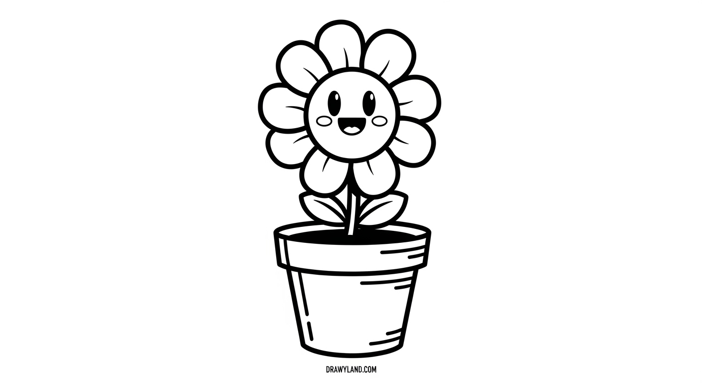 Free Printable Cute Flower Coloring Pages download free printable cute flower coloring pages