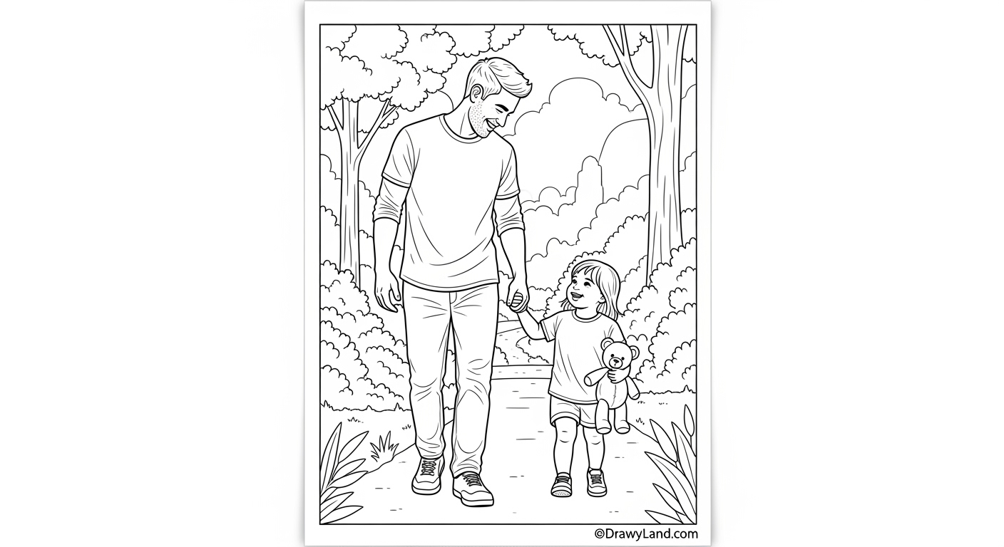 Free Printable Dad Pictures to Color for Kids superhero dad pictures to color with a cape