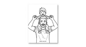 Free Printable Dad Pictures to Color for Kids dad pictures to color 19