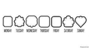 Free Printable Days of the Week Coloring Pages days of week coloring pages 7