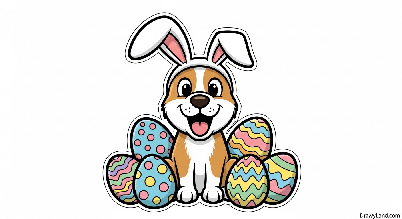 Free Printable Disney Easter Color Pages for Kids Finished and decorated free printable disney easter color pages