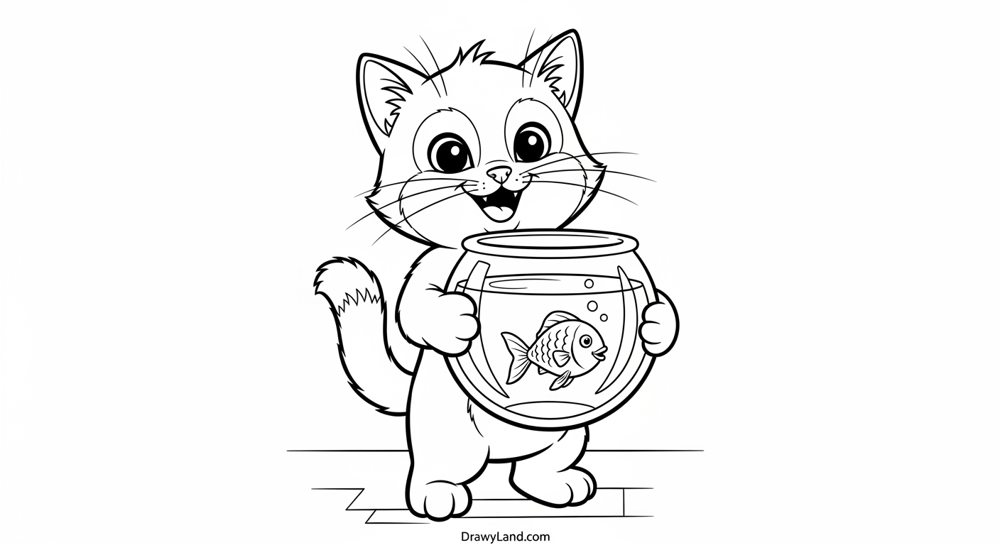 Free Printable Dog Man Coloring Pages & Coloring Sheets Easy Dog Man and Cat Kid coloring pages for preschool
