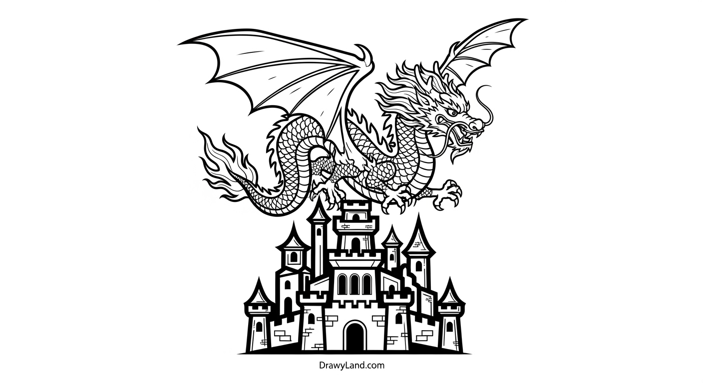 Free Printable Dragons to Color for Creative Kids Friendly cartoon dragons to color for preschool