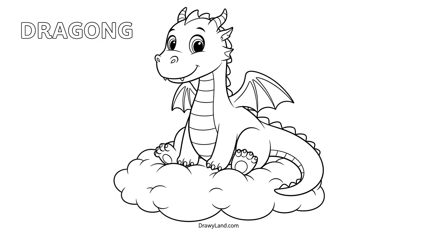 Free Printable Dragons to Color for Creative Kids dragons to color 7