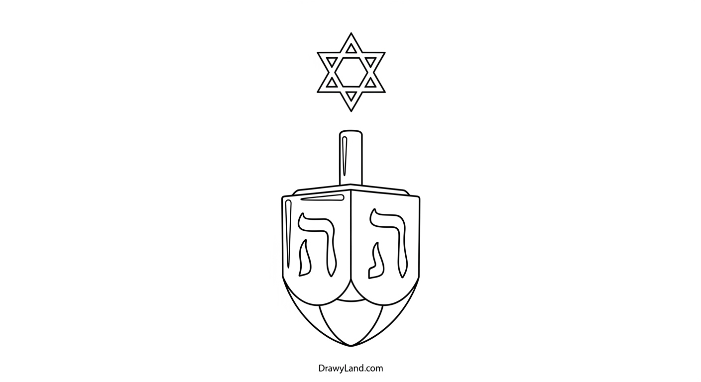Free Printable Dreidel Coloring Page for Kids dreidel coloring page with hebrew letters