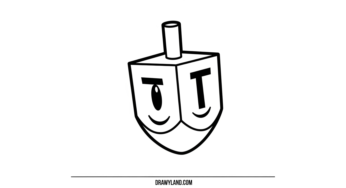 Free Printable Dreidel Coloring Page for Kids free printable hanukkah dreidel coloring sheet