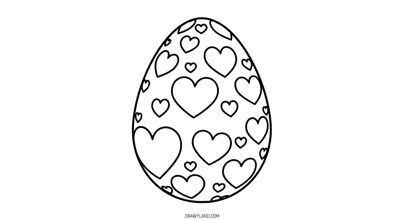 Free Printable Easter Egg Coloring Pages for Kids An easter egg color page finished with bright markers