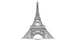 Free Printable Eiffel Tower Coloring Page eiffel tower coloring page 7