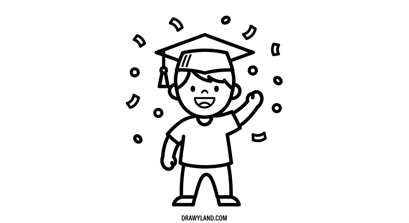 Free Printable End of School Year Coloring Pages kids celebrating end of year coloring printable