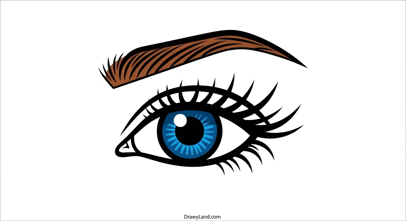 Free Printable Eye Coloring Pages big fantasy eye drawing for coloring with creative details
