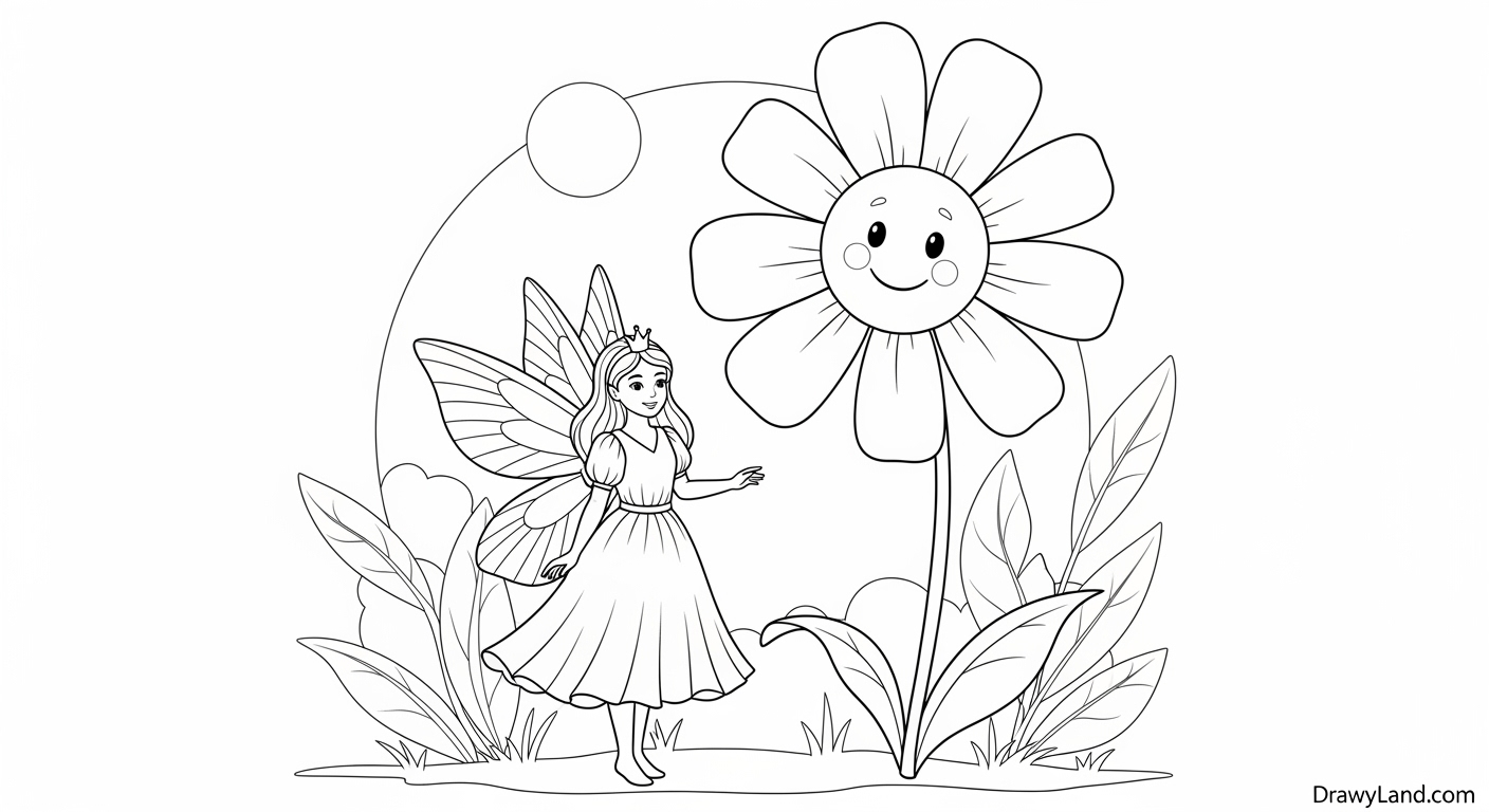 Free Printable Fairy Pictures to Color fairy pictures to color 1