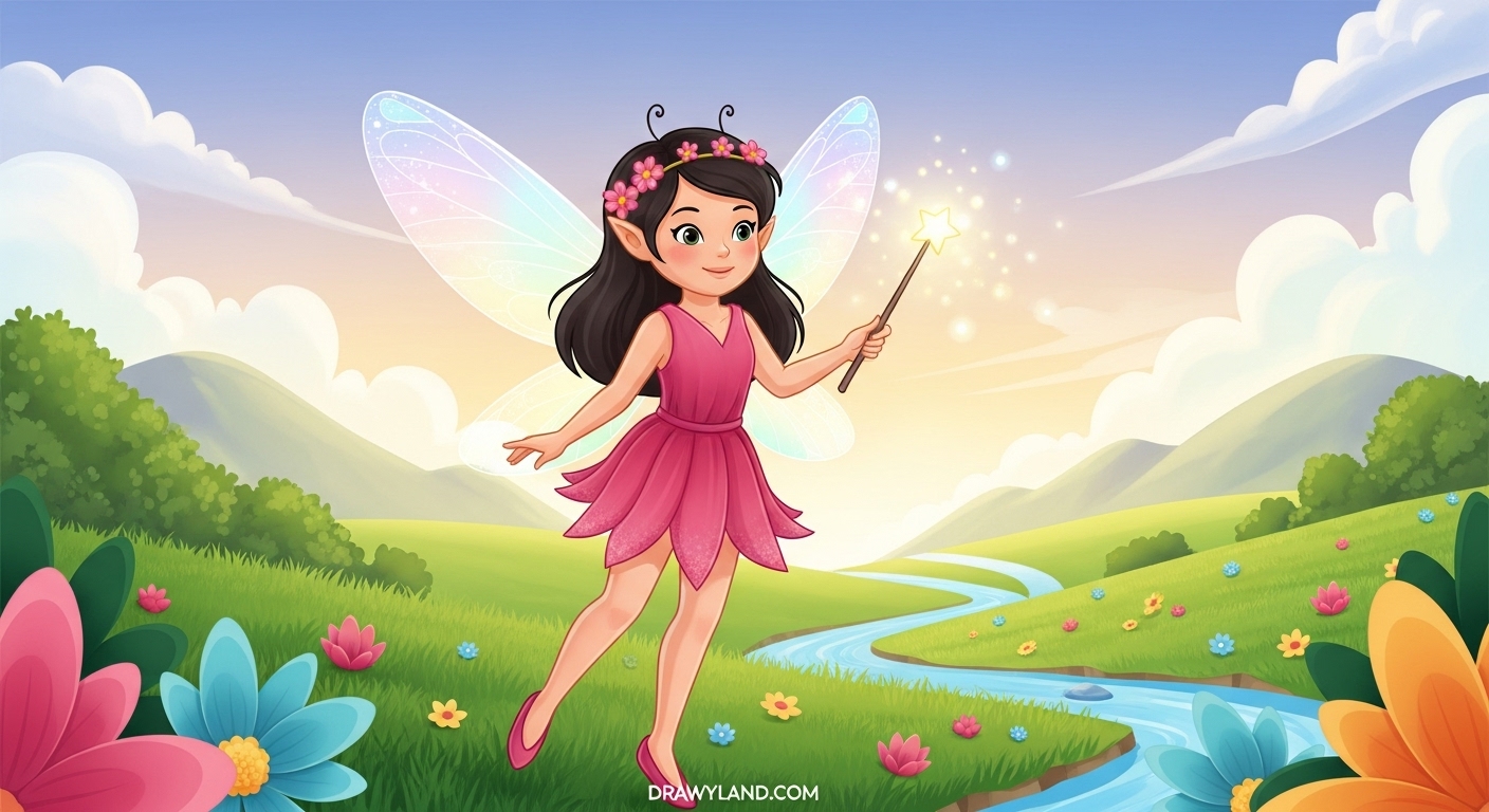 Free Printable Fairy Pictures to Color beautiful fairy pictures to color for kids