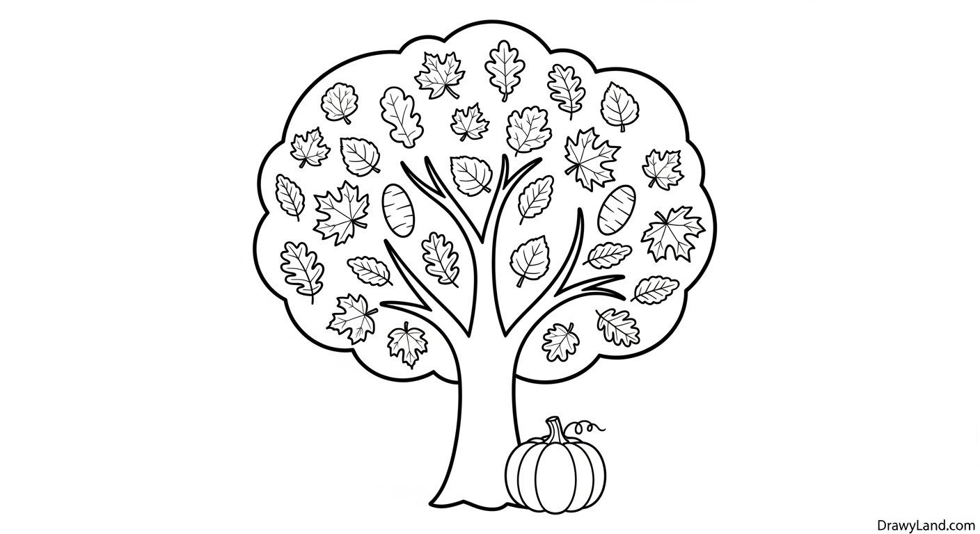 Free Printable Fall Color Sheets for Preschoolers finished fall color sheets for preschoolers displayed as a craft